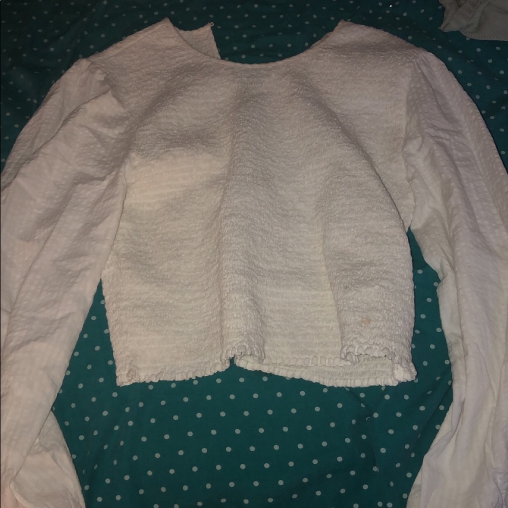 Urban Outfitters cropped white shirt